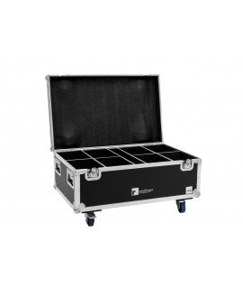Roadinger Flightcase 8x LED IP PAR 7x10W RGBL Cases for spotlights