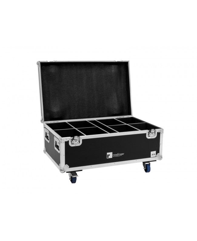 Roadinger Flightcase 8x LED IP PAR 7x10W RGBL Custodie per proiettori