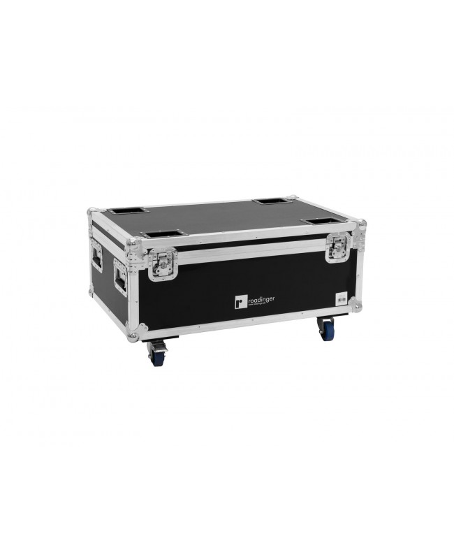 Roadinger Flightcase 8x LED IP PAR 7x10W RGBL Cases for spotlights