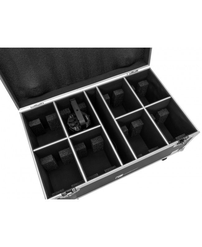Roadinger Flightcase 8x LED IP PAR 7x10W RGBL Scheinwerfer-Cases