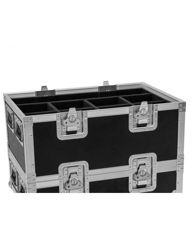 Roadinger Erweiterung 8x SILENT PAR 6 QCL FLOOR für BAS-1 Scheinwerfer-Cases