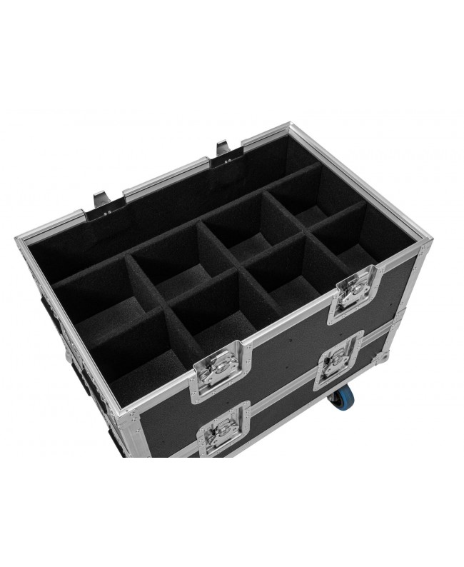 Roadinger Erweiterung 8x SILENT PAR 6 QCL FLOOR für BAS-1 Scheinwerfer-Cases