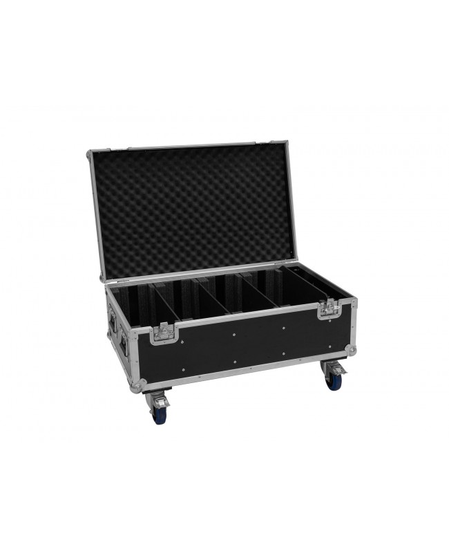 Roadinger Flightcase 4x LED PMB-4 COB QCL with wheels Cases for spotlights