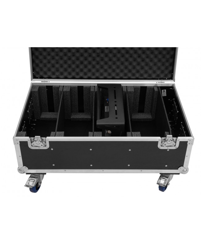 Roadinger Flightcase 4x LED PMB-4 COB QCL with wheels Cases for spotlights
