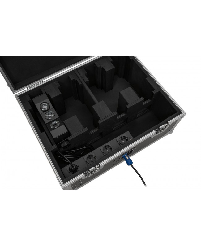 Roadinger Flightcase 4x AKKU MBT-3 con ruote e funzione di ricarica Custodie per proiettori