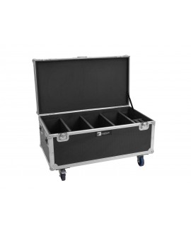 Roadinger Flightcase 4x Multiflood IP 18x10W RGBW Wash CRMX con ruote Custodie per proiettori