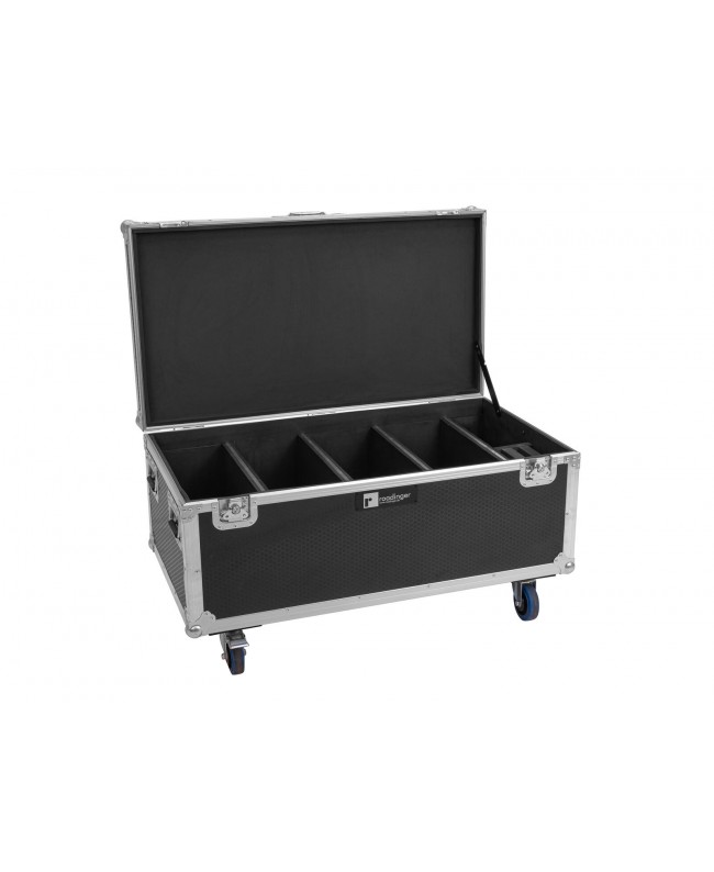 Roadinger Flightcase 4x Multiflood IP 18x10W RGBW Wash CRMX mit Rollen Scheinwerfer-Cases