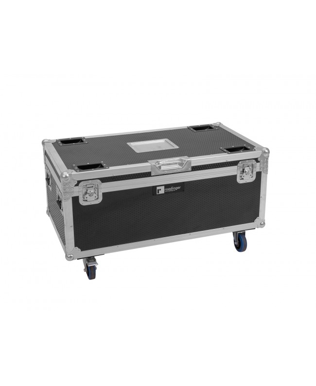 Roadinger Flightcase 4x Multiflood IP 18x10W RGBW Wash CRMX with wheels Cases for spotlights