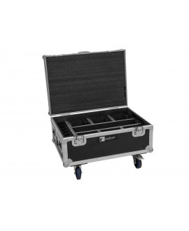 Roadinger Flightcase 6x AKKU IP TL-3 QCL Trusslight CRMX con funzione di ricarica e ruote Custodie per proiettori