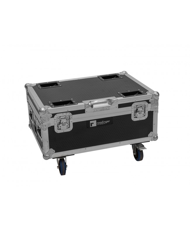 Roadinger Flightcase 6x AKKU IP TL-3 QCL Trusslight CRMX con funzione di ricarica e ruote Custodie per proiettori