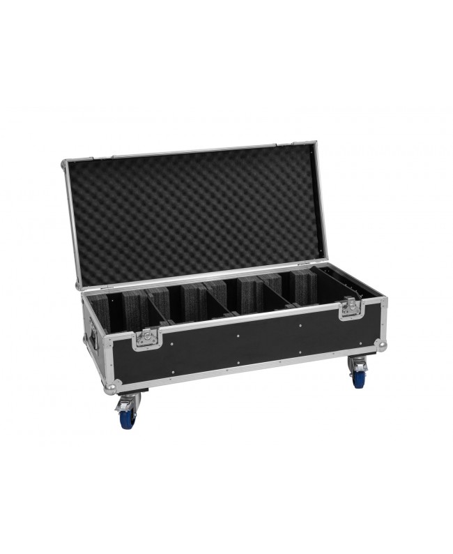 Roadinger Flightcase 4x PLL-576 CW/WW con ruote Custodie per proiettori