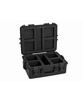 Roadinger Kunststoffcase für 4x AKKU UP-4 QCL Spot QuickDMX MK2 Scheinwerfer-Cases