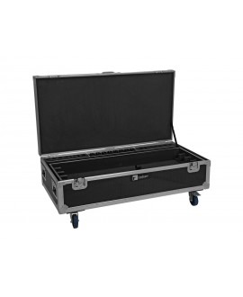 Roadinger Flightcase 8x AKKU IP Pixel Tube 360° PRO CRMX with charging function and wheels Cases for spotlights