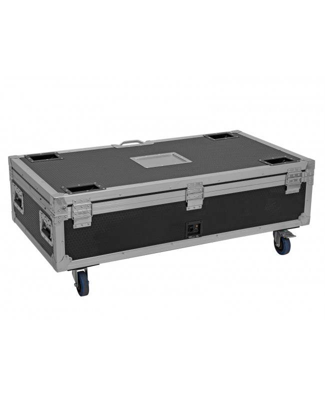 Roadinger Flightcase 8x AKKU IP Pixel Tube 360° PRO CRMX mit Ladefunktion und Rollen Scheinwerfer-Cases