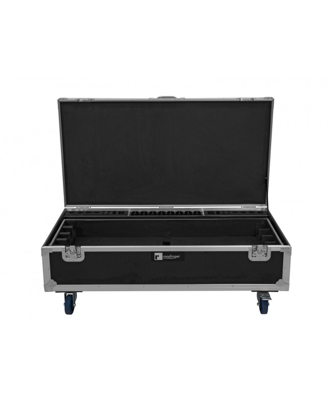 Roadinger Flightcase 8x AKKU IP Pixel Tube 360° PRO CRMX con funzione di ricarica e ruote Custodie per proiettori