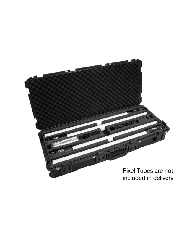 Roadinger Custodia in plastica per 4x AKKU IP Pixel Tube 360° CRMX Custodie per proiettori