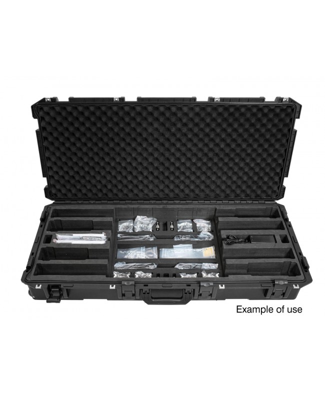 Roadinger Plastic Case for 4x AKKU IP Pixel Tube 360° CRMX Cases for spotlights