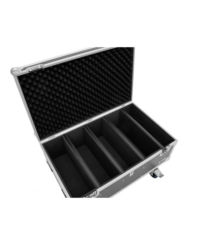 Roadinger Flightcase 4x LED Strobe SMD PRO Cases for spotlights