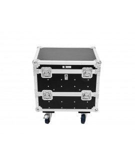 Roadinger Flightcase 8x IP PIX Strobe RGB CW+WW con ruote Custodie per proiettori