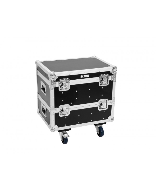 Roadinger Flightcase 8x IP PIX Strobe RGB CW+WW with wheels Cases for spotlights
