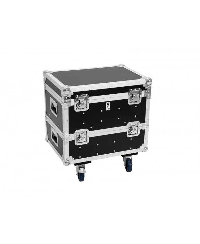 Roadinger Flightcase 8x IP PIX Strobe RGB CW+WW con ruote Custodie per proiettori