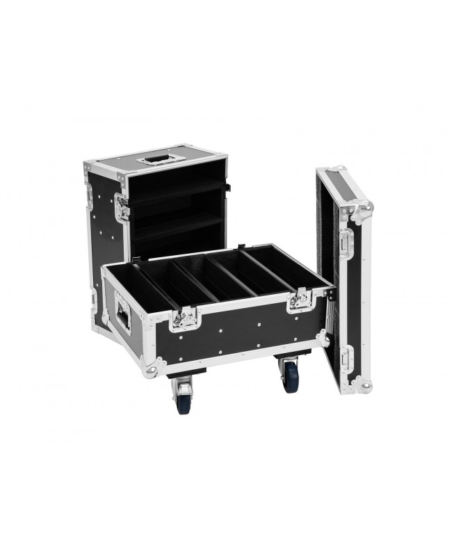 Roadinger Flightcase 8x IP PIX Strobe RGB CW+WW mit Rollen Scheinwerfer-Cases