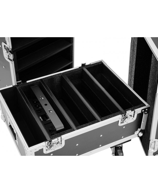 Roadinger Flightcase 8x IP PIX Strobe RGB CW+WW mit Rollen Scheinwerfer-Cases
