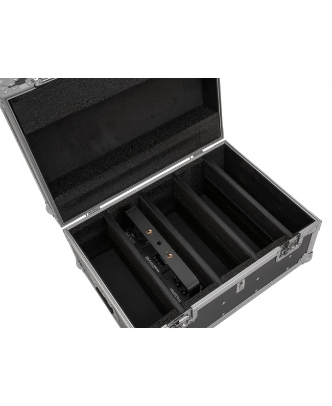 Roadinger Flightcase 4x IP PIX Strobe RGB CW+WW Cases for spotlights