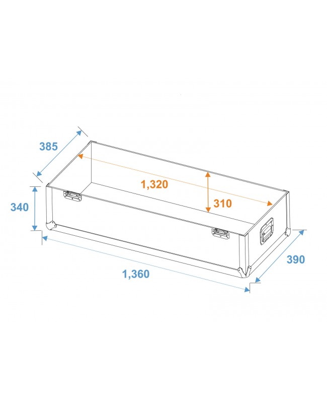 Roadinger Valigia 2x LCD ZL50 Custodie per schermi