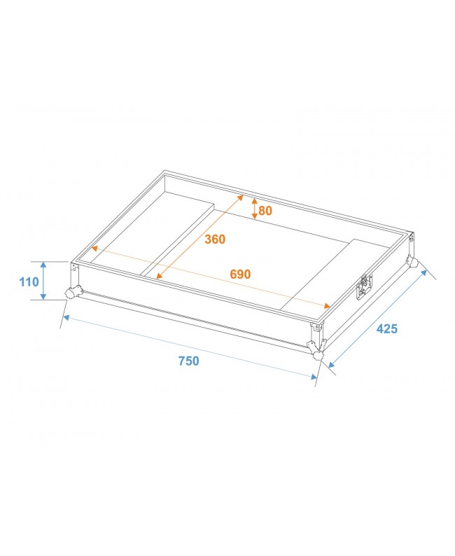 Roadinger Flightcase ICE-100/ICE-101 Fog machine cases