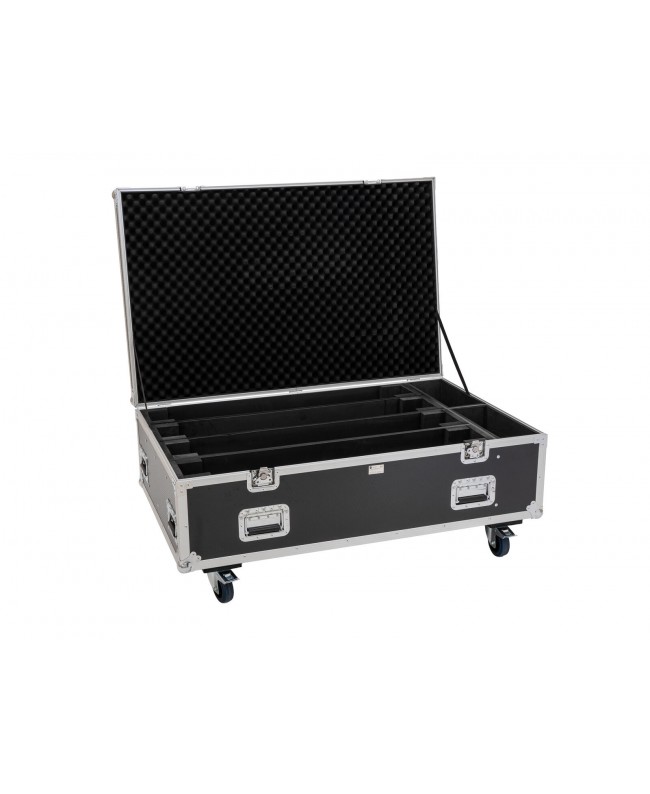 Roadinger Flightcase PRO 4x LED BAR-8 SWING con ruote Custodie per proiettori