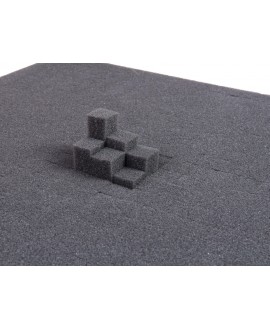 Roadinger Materiale espanso per 576x376x100mm Costruzione Flightcase