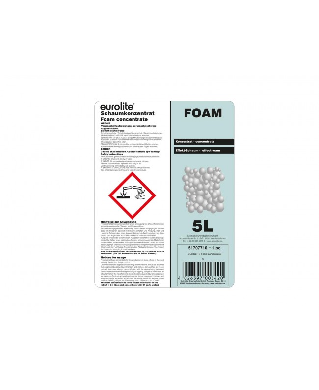Eurolite Foam Concentrate, 5l Foam Liquids