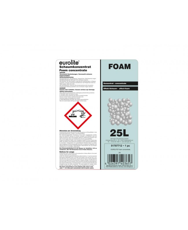 Eurolite Foam Concentrate, 25l Foam Liquids