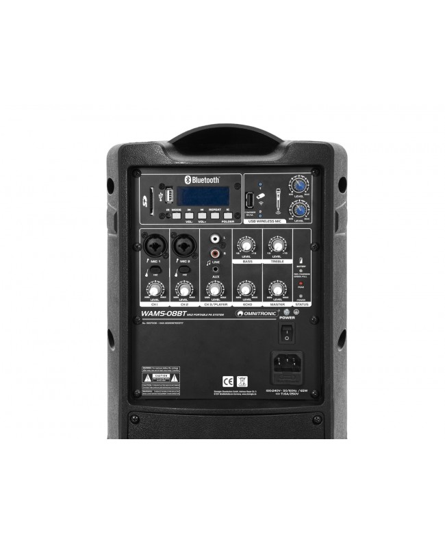 Omnitronic WAMS-08BT MK2 Diffusori a batteria