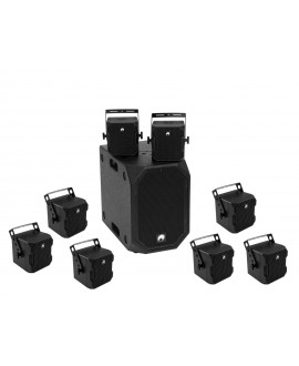 Omnitronic Set BOB-10A sw + 8x BOB-4 sw Installations Subwoofer