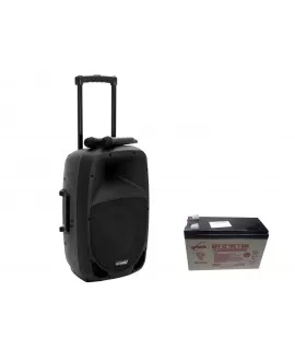 Omnitronic Set MES-12BT2 + Batteria Diffusori a batteria