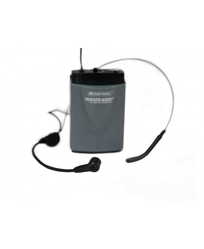 Omnitronic WAMS-65BT Bodypack Transmitter incl. Headset Transmitters