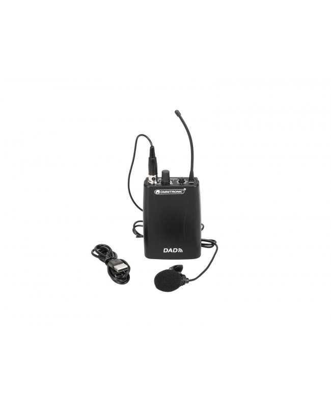 Omnitronic DAD Bodypack Transmitter Lavalier Wireless Systems