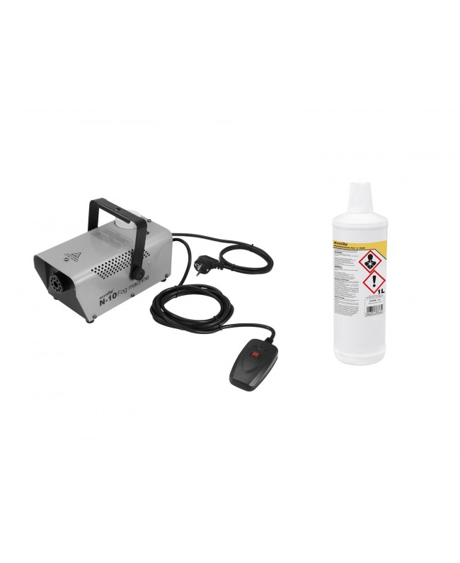 Eurolite Set N-10 silver + B Basic Smoke Fluid 1l Fog machines