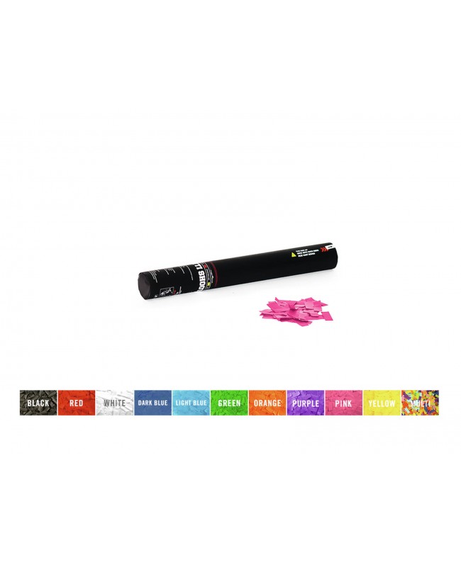 Tcm Fx Cannone per coriandoli portatile 50 cm, rosa Sparacoriandoli