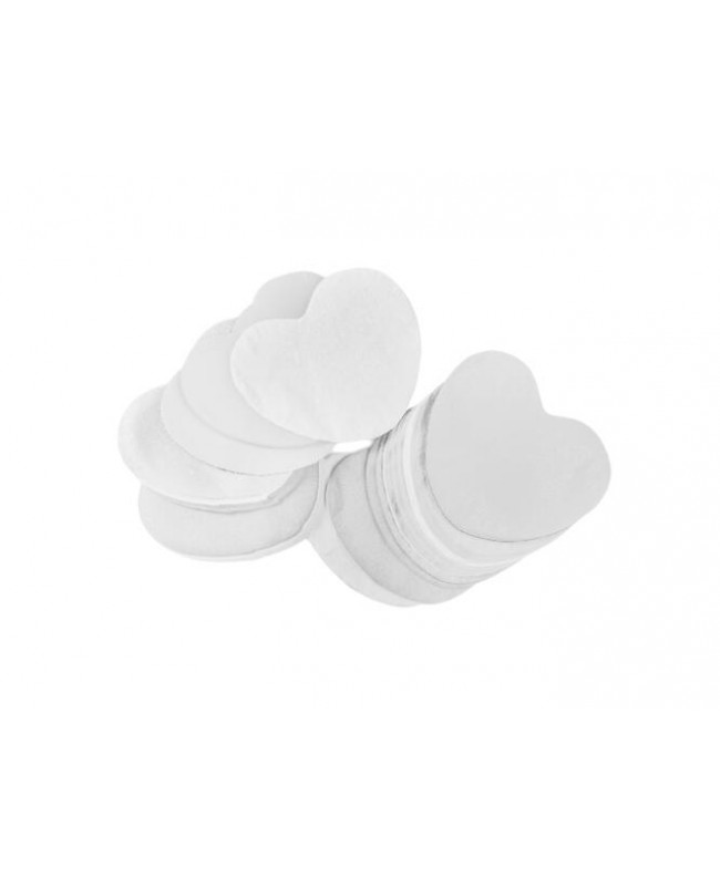 Tcm Fx Slowfall Confetti Hearts 55x55mm, white, 1kg Confetti Shooter