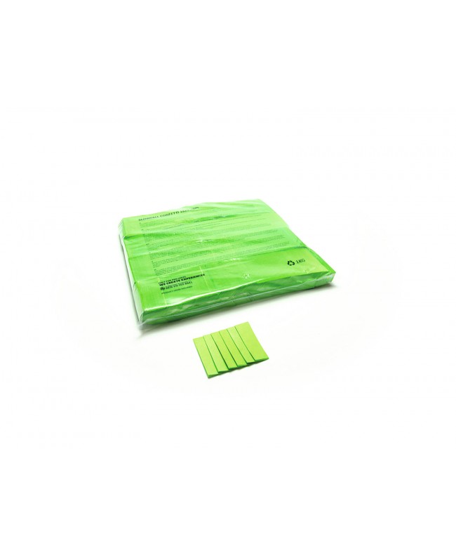 Tcm Fx Slowfall Confetti rectangular 55x18mm, light green, 1kg Confetti Shooter