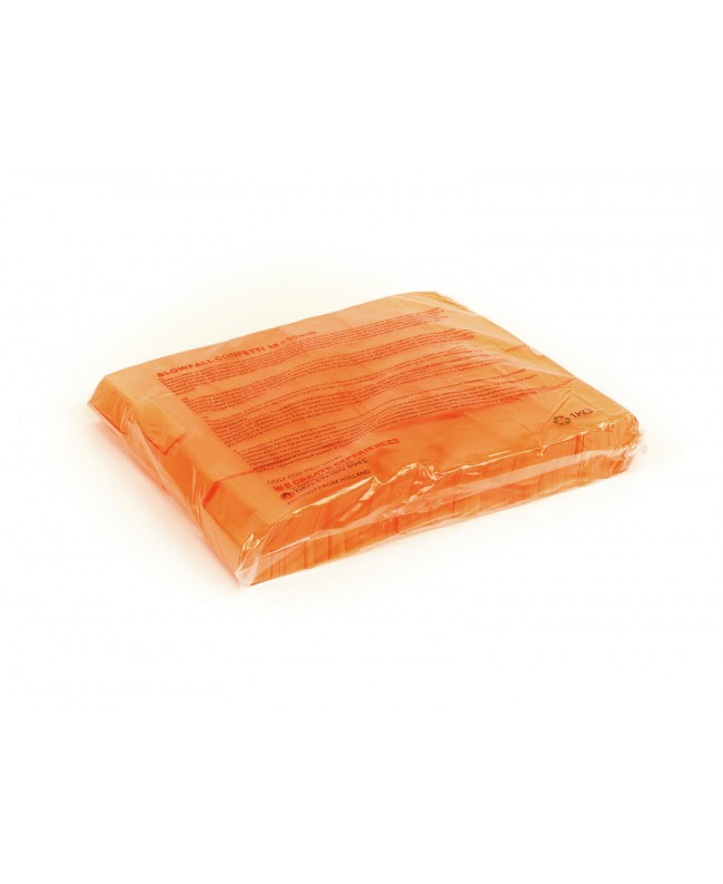 Tcm Fx Slowfall Confetti Rectangular 55x18mm, neon-orange, uv active, 1kg Confetti Shooter