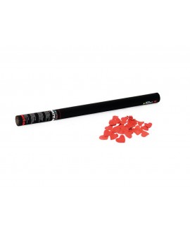 Tcm Fx Cannone per coriandoli manuale 80 cm, rosso Cuori Sparacoriandoli