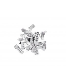 Tcm Fx Coriandoli metallici rettangolari 55x18mm, argento, effetto laser, 1kg Sparacoriandoli