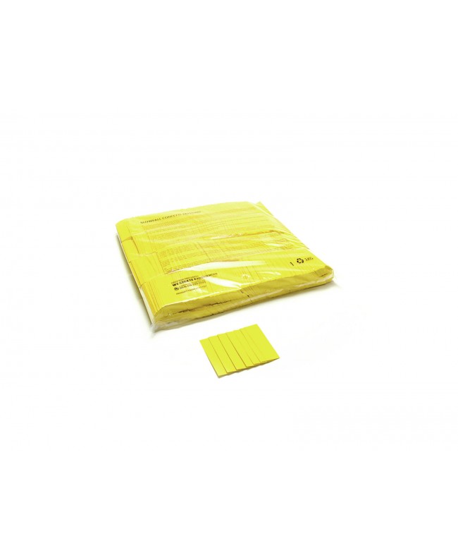 Tcm Fx Slowfall Confetti rectangular 55x18mm, yellow, 1kg Confetti Shooter