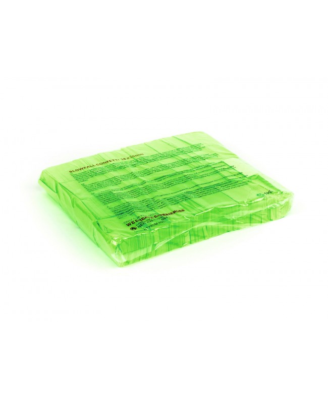Tcm Fx Slowfall Confetti Rectangular 55x18mm, neon-green, uv active, 1kg Confetti Shooter