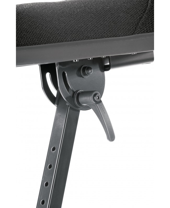 K&M 14046 Sgabello pneumatico in tessuto nero Sgabelli