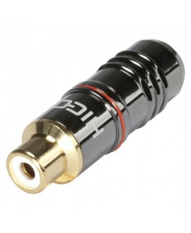 HICON HI-CF08-RED Phono (RCA) Cable Connectors